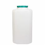 Бочка 110 литров Альтернатива М410 для воды, пищевая, пластиковая, с крышкой и ручками, белая