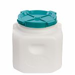 Бочка 20 литров Альтернатива М459 для воды, пищевая, пластиковая, с крышкой и ручками, белая