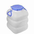 Фляга 50 литров Martika Гранде С911БЕЛ, для воды, пищевая, пластиковая, с крышкой и ручками, белая