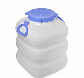 Фляга 50 литров Martika Гранде С911БЕЛ, для воды, пищевая, пластиковая, с крышкой и ручками, белая