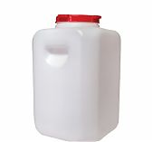 Бочка-канистра 90 литров Альтернатива М412, для воды, пищевая, пластиковая, с крышкой и ручками, белая