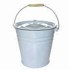 Ведро эмалированное Стальэмаль, конусное, без рисунка, с крышкой, 12 л