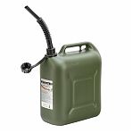 Канистра для ГСМ Stels 53127, пластик вертикальная, усиленная, винтовая крышка, 20 л