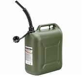 Канистра для ГСМ Stels 53127, пластик вертикальная, усиленная, винтовая крышка, 20 л