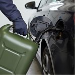 Канистра для ГСМ Stels 53127, пластик вертикальная, усиленная, винтовая крышка, 20 л