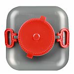 Канистра-бочка 120 литров, Альтернатива Волна-эконом М8333, для воды, пищевая, пластиковая, с крышкой и ручками, серая