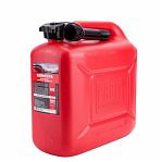 Канистра 10 литров 3-Ton для ГСМ, пластиковая, с винтовой крышкой, красная