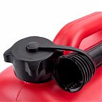 Канистра 10 литров 3-Ton для ГСМ, пластиковая, с винтовой крышкой, красная