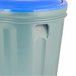 Бак 60 литров Альтернатива Эконом М8341, для мусора, пластиковый, с крышкой, серый