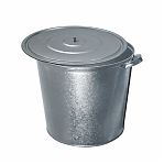 Бак для воды и сыпучих веществ 54633, оцинкованный, крышка, 32 л