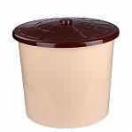 Бак 75 литров Альтернатива М3467, пластиковый, для хранения, с крышкой, бежевый