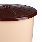 Бак 75 литров Альтернатива М3467, пластиковый, для хранения, с крышкой, бежевый