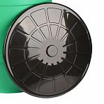 Бак 150 литров Альтернатива М8139 пластиковый, с отверстием для крана, с крышкой, зеленый