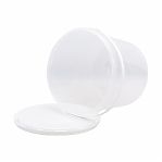 Ведро хозяйственное Бриг с крышкой, круглое, пластик, прозрачное, 2 л