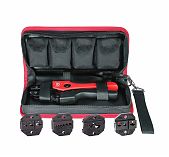 Ручные пресс-клещи КВТ СТК+4 75907, в сумке, набор, в наборе 5 штук