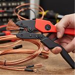 Пресс-клещи КВТ СТК+8 83347, с набором номерных матриц, автоклеммы, в сумке