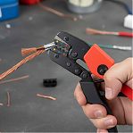 Пресс-клещи КВТ СТК+8 83347, с набором номерных матриц, автоклеммы, в сумке