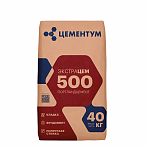 Цемент М500 Цементум EXTRACEM Портландцемент с известняком, для кладки, фундамента, полусухой стяжки, 40 кг