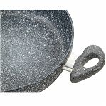 Жаровня Scovo Stone Pan ST-042, алюминий, антипригарное покрытие, со стеклянной крышкой, 28 см