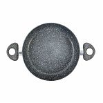 Жаровня Scovo Stone Pan ST-041, алюминий, антипригарное покрытие, со стеклянной крышкой, 26 см