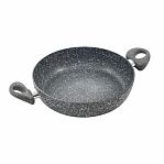 Жаровня Scovo Stone Pan, алюминий, антипригарное покрытие, со стеклянной крышкой,  22 см