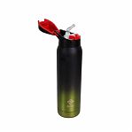 Термобутылка Ecos с трубочкой, сталь, пластик, зеленая, 0.5 л