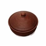 Сковорода с крышкой Р3811, диаметр крышки 26 см, красная глина