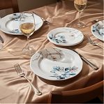 Тарелка Дулевский фарфор, Мгновения весны 11818, фарфор, обеденная, диаметр 20 см