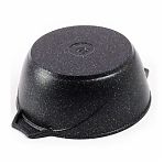 Кастрюля алюминиевая Мечта Гранит 43803И, антипригарное покрытие, крышка стекло, круглая, 3 л