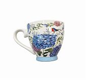 Кружка Daniks Гортензия, толстостенная керамика, гигиеничная глазурь, экологичная, 450 мл