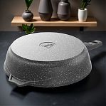 Сковорода литой алюминий Мечта Гранит black 18802, диаметр 180 мм, антипригарное покрытие