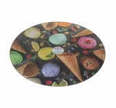 Блюдо для сервировки Daniks 479014, стекло, круглое, вращающееся, мороженое, 30 см