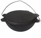 Казан чугунный Manoli СК10-01 с крышкой-сковородой диаметр 360 мм, объем 10 л