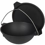 Казан чугунный Manoli СК10-01 с крышкой-сковородой диаметр 360 мм, объем 10 л