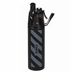 Термобутылка для воды Daniks 435636, нержавеющая сталь, с распылителем, черный, 0.5 л