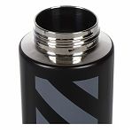 Термобутылка для воды Daniks 435636, нержавеющая сталь, с распылителем, черный, 0.5 л