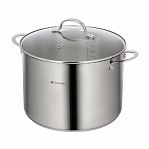 Кастрюля Daniks GS-01338-28HCA -12L Профессионал, нержавеющая сталь, индукция, 12 л