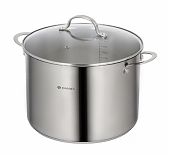 Кастрюля Daniks GS-01338-28HCA -12L Профессионал, нержавеющая сталь, индукция, 12 л