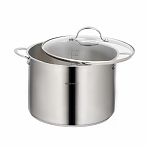 Кастрюля Daniks GS-01338-28HCA -12L Профессионал, нержавеющая сталь, индукция, 12 л