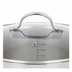 Кастрюля Daniks GS-01338-28HCA -12L Профессионал, нержавеющая сталь, индукция, 12 л