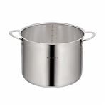 Кастрюля Daniks GS-01338-24HCA Профессионал, нержавеющая сталь, крышка стекло, индукция, 8 л