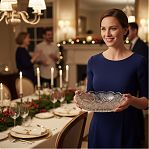 Салатник овальный Mayer&Boch 301041W, стеклянный, 160х200 мм