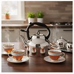 Чайник Agness UD-451104, со свистком, нержавеющая сталь, 2.8 л