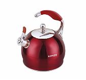 Чайник со свистком Kukmara Red, UD-445816, нержавеющая сталь, 3 л