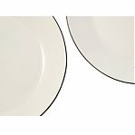 Тарелка Olaff Аврора 239-62002, обеденная, 180 мм, стеклокерамика, цвет белый
