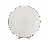 Тарелка Olaff Аврора 239-62001, мелкая, подстановочная, 250 мм, стеклокерамика, цвет белый