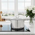 Кастрюля нержавеющая сталь Swisgold Dolores капсульное дно, с крышкой, 3.6 л