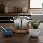 Кастрюля Gold House Ringo GH-1827, нержавеющей стал, стеклянная крышка, 95х160 мм, 2.1 л