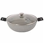 Сотейник Kukmara смс308а, с крышкой, с антипригарным покрытием, 30 см