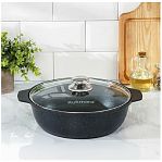 Кастрюля-жаровня Kukmara ЖМТ32а, с крышкой, мраморная, 3 л